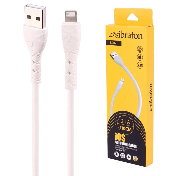 کابل شارژ آیفون سیبراتون مدل Sibraton S207i