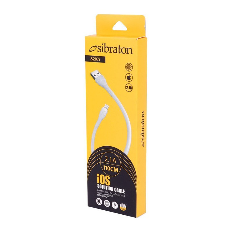 کابل شارژ آیفون سیبراتون مدل Sibraton S207i