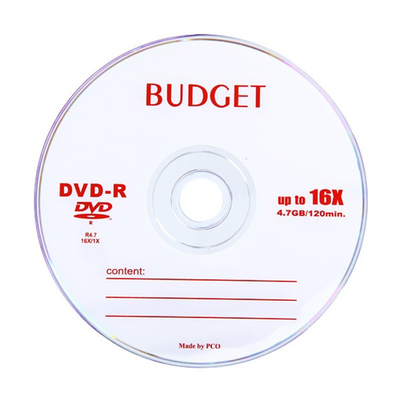 دی وی دی خام باجت BUDGET بسته 10 عددی