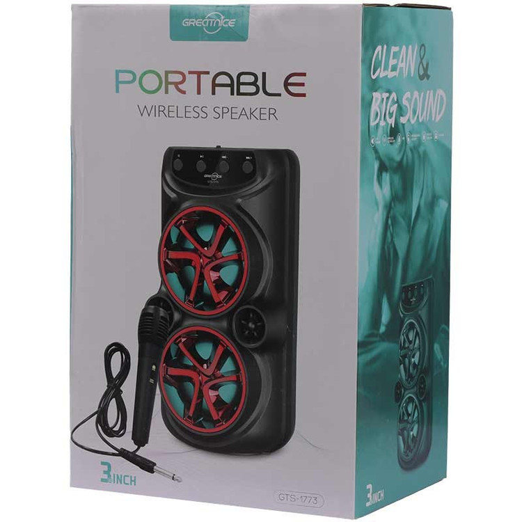 اسپیکر بلوتوثی رم خور و فلش خور Greatnice GTS-1773 به همراه میکروفون