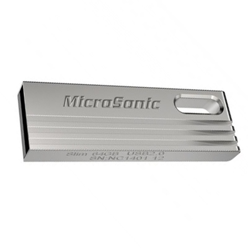 فلش 64 گیگ میکروسونیک مدل Microsonic SLIM گارانتی 24 ماهه IPM