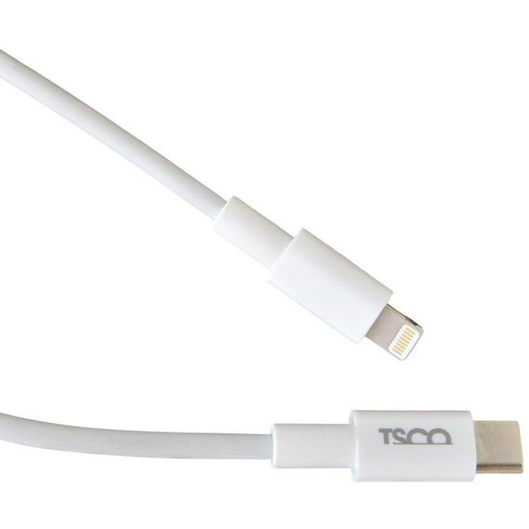 کابل شارژ تایپ سی به لایتنینگ فست شارژ تسکو مدل TSCO TC PD207 با گارانتی