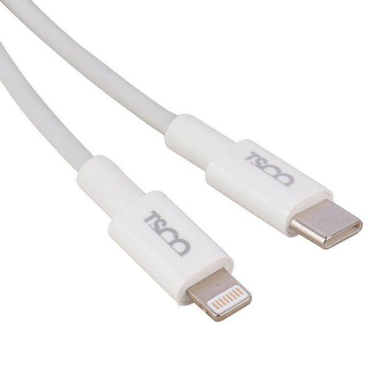 کابل شارژ تایپ سی به لایتنینگ فست شارژ تسکو مدل TSCO TC PD207 با گارانتی