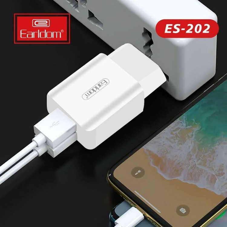 شارژر فست شارژ ارلدام Earldom ES-202 2Port 2.4A 12W