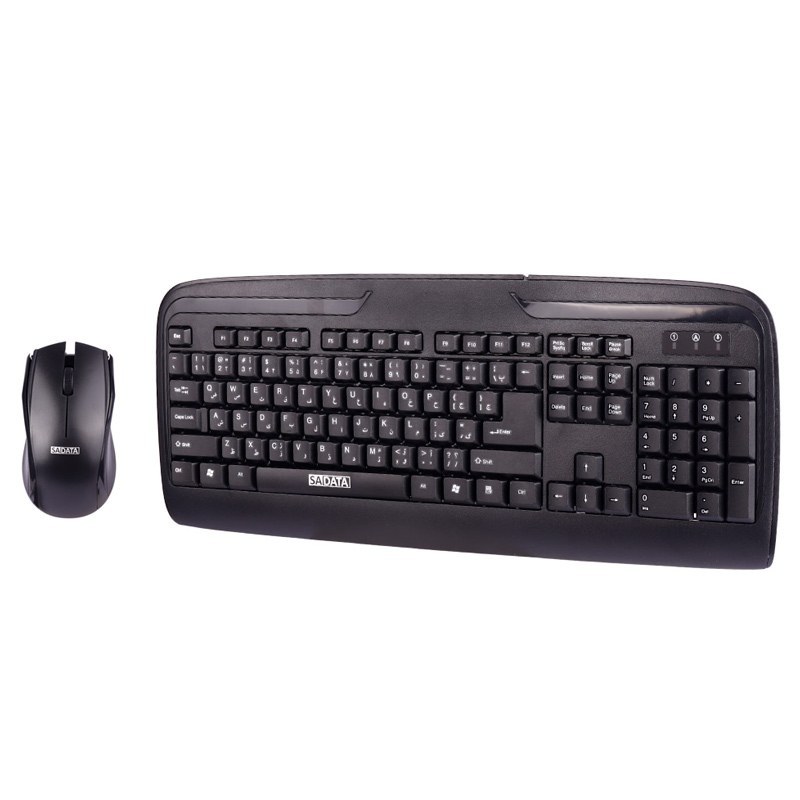 کیبورد و موس بی سیم سادیتا مدل Sadata SKM-1554WL با گارانتی
