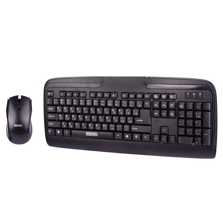 کیبورد و موس بی سیم سادیتا مدل Sadata SKM-1554WL با گارانتی