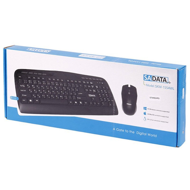 کیبورد و موس بی سیم سادیتا مدل Sadata SKM-1554WL با گارانتی