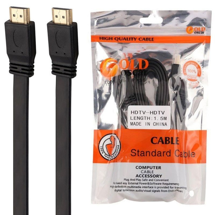 کابل Hdmi گلد اسکار 1.5 متری مدل فلت