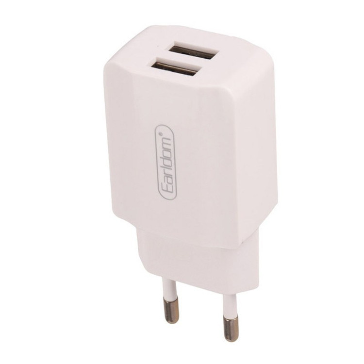 شارژر فست شارژ ارلدام Earldom ES-202 2Port 2.4A 12W با کابل تایپ سی