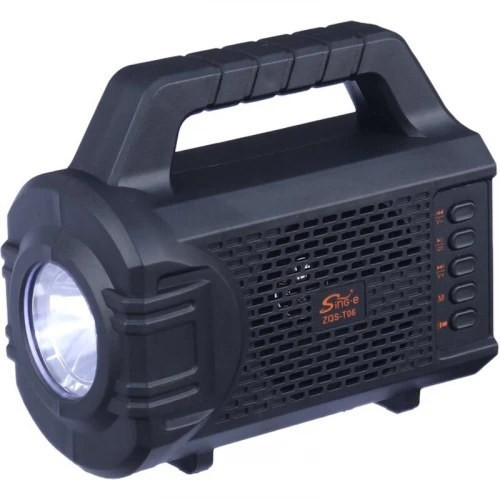 اسپیکر بلوتوثی رم خور و فلش خور مدل Sing-E ZQS-T06 با پنل خورشیدی