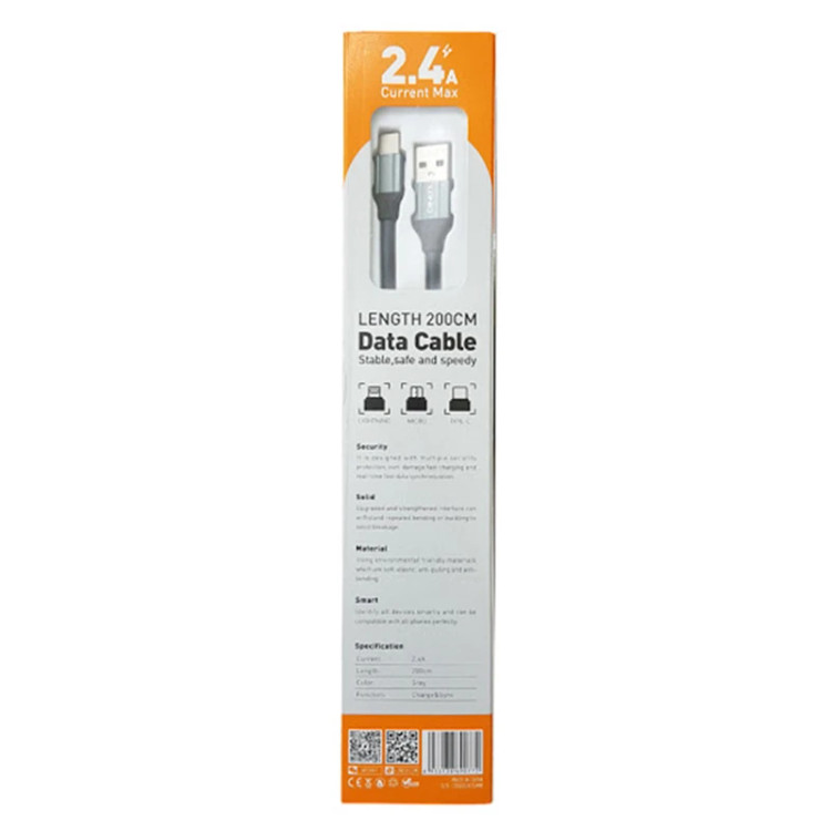 کابل شارژ تایپ سی فست شارژ الدینیو مدل LDNIO LS442 دو متری