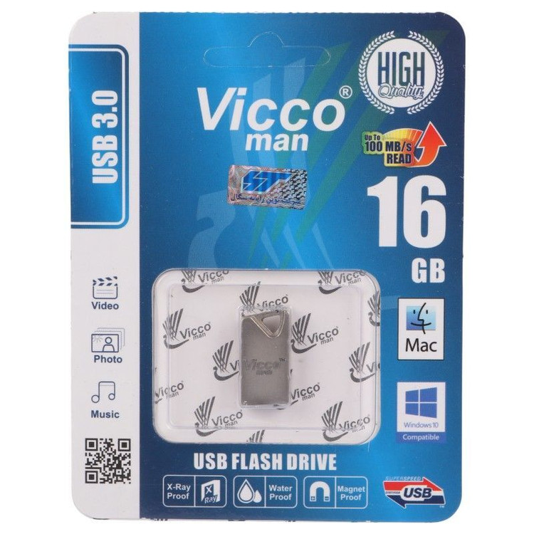 فلش 16 گیگ USB3.0 ویکومن مدل ViccoMan VC364 با گارانتی