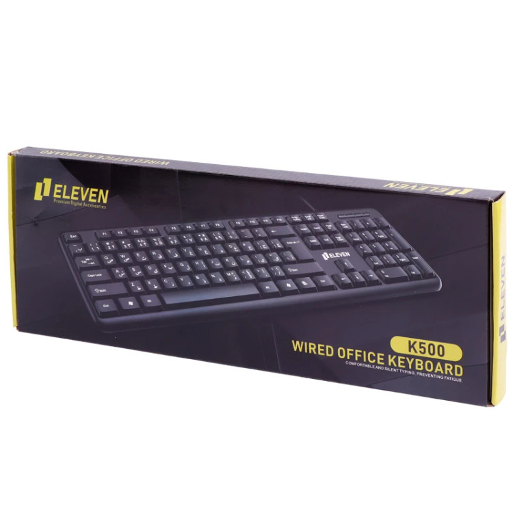 کیبورد سیم دار ایلون مدل Eleven K500 با گارانتی