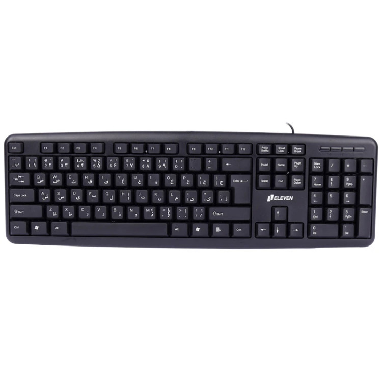 کیبورد سیم دار ایلون مدل Eleven K500 با گارانتی