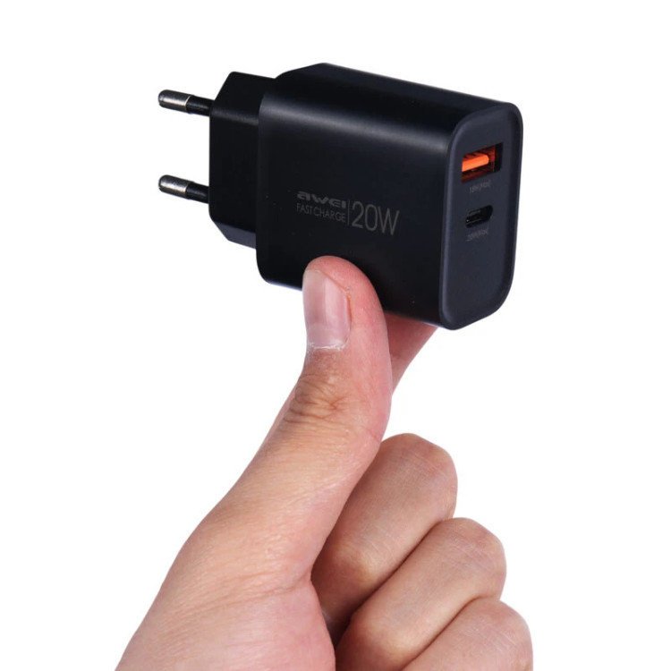 شارژر فست شارژ اوی مدل Awei PD60-EU